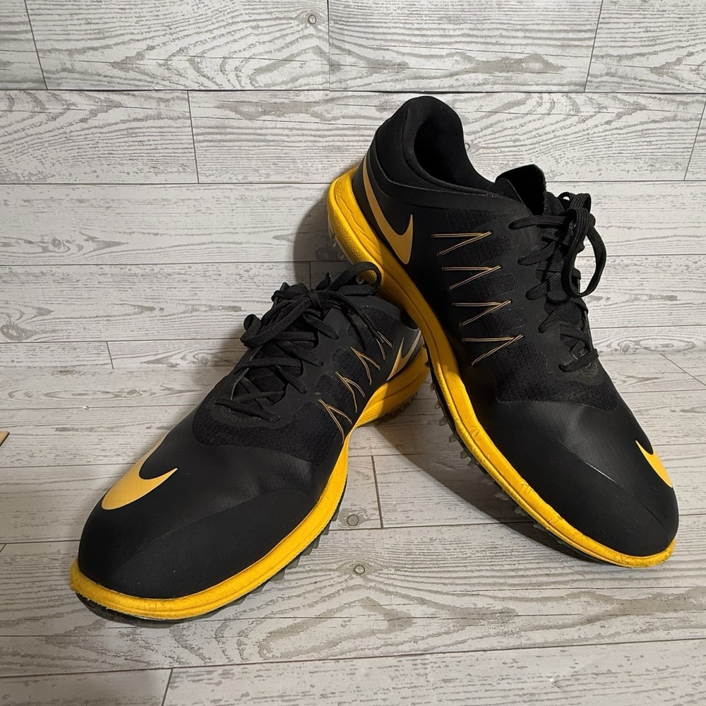 Nike Lunar Control Vapor Golf Shoes Men's Size 10.5 Yellow Black Volt 849971-004